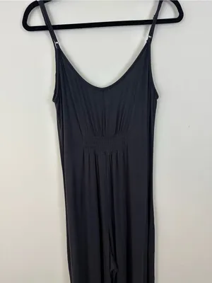 Z Supply Dark Gray Swingy Wide Leg Jumpsuit Spaghetti Strap Size Medium thumbnail 7