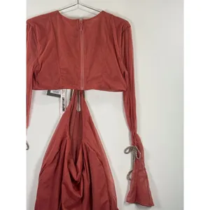 NWT House of CB Mini Dress Miranda Rose Crystal Trim Cutout Stretch Party Large thumbnail 10