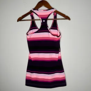 Lululemon cool‎ racerback Pink, purple Sz 4 thumbnail 4