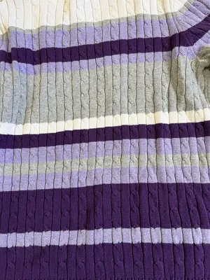 Purple Striped Sweater thumbnail 4