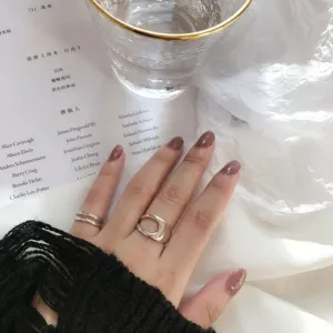 Boutique NEW Polished 18k‎ White Gold Geometric Ring thumbnail 10