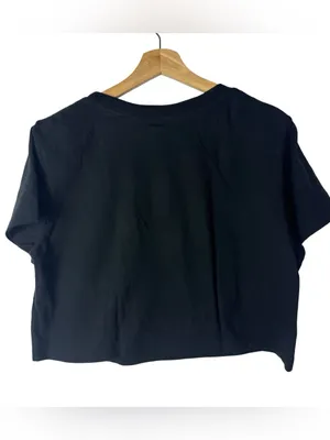 Boutique Protrend Black 90's Babe Cropped Short‎ Sleeve T-Shirt M thumbnail 2