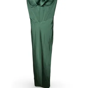 House Of CB Charmaine Corset Maxi Dress in Forest Green XS thumbnail 4
