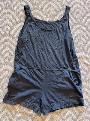 GAP BODY Blue Tank Top/Shorts Romper XL thumbnail 1