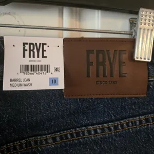 NWT Frye Barrel Jeans Womens 10 Medium Wash High Rise Wide Leg Carpenter thumbnail 3