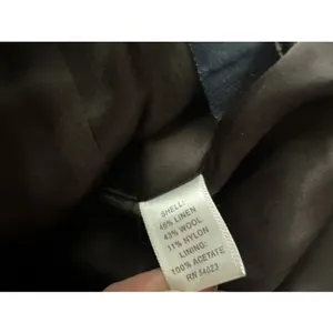 Vintage Banana Republic 0 Blazer Womens‎ Tweed Wool Linen 2006 Brown READ thumbnail 12
