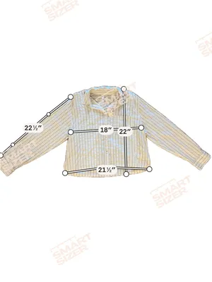 aerie Cream and Green Vertical Stripe Button-Down sleep Shirt NWT thumbnail 8
