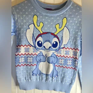 Disney Blue Sweater with Character Design thumbnail 2