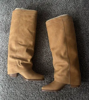 Steve Madden Foldover Wide Calf Knee High Boots thumbnail 1
