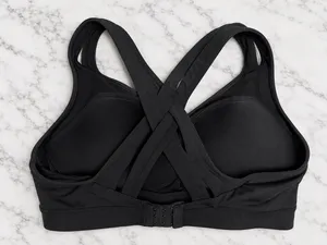 Black Criss-cross sports bra thumbnail 2