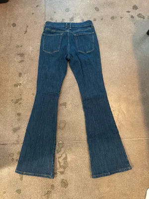 John Galt Shanghai Flare Jeans Blue Denim thumbnail 2