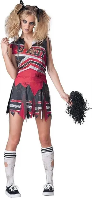 NEW Spiritless Zombie Cheerleader Costume Size Medium thumbnail 1