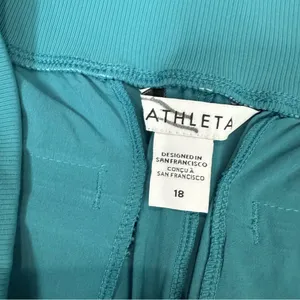 NWOT Athleta Brooklyn Short‎ Teal Green Size 18 Workout Gym Yoga Activewear thumbnail 7
