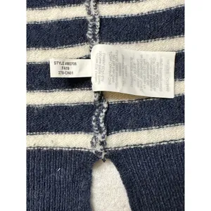 Madewell Navy White Striped Open Front Cardigan Sweater Merino Wool Alpaca S thumbnail 7