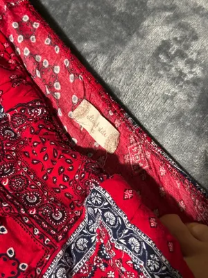 Altar'd State Red Bandana-Print Crop Top thumbnail 2