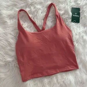 Halara Crisscross Backless Built In Bra Tank Top Blooming Dahlia Size Medium thumbnail 5