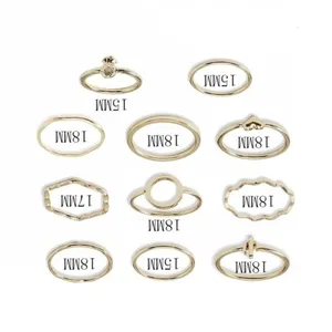 3/$30 💛 Dainty Ring Set Gold thumbnail 2