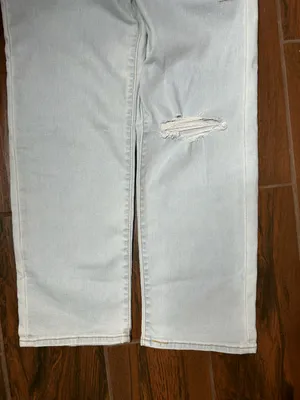 Levi’s Ribcage Straight Ankle High Rise Light Wash Distressed Jeans Womens 26 thumbnail 6