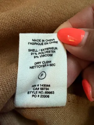 Avec Les Filles Oat Melange Boyfriend Shacket Jacket Beige M thumbnail 8