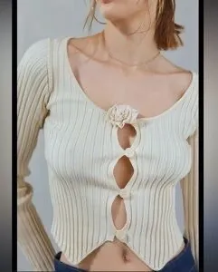 Kimchi Blue Sweater Urban Outfitters Knit Cropped thumbnail 1