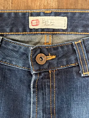 BKE Dark Blue Bootcut Jeans with Contrast Stitching thumbnail 5