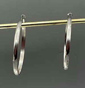 Hoop Earrings Silver thumbnail 1