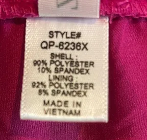 Zenana NWOT Lined Active Shorts, Pink, 1X thumbnail 6