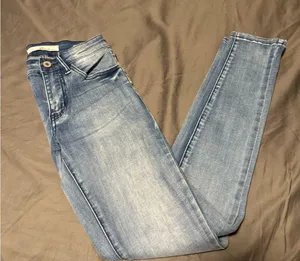 KanCan Blue Skinny Jeans with Vintage Wash thumbnail 1