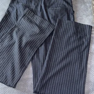 Anthropologie Size 2 Black Wide Leg‎ Pin stripped Jumpsuit thumbnail 6