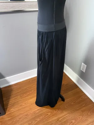 Peruvian Connection Pima Cotton Jersey Minimalist Capsule Boho Skirt Medium. thumbnail 3