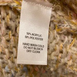 Lulu's Keep You Warm Beige Multi Chunky Knit Sweater Size Large thumbnail 10