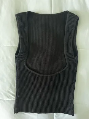 aritzia sculpt knit scoop neck back tank size xs thumbnail 2