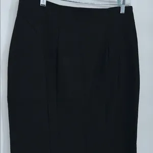 Flavio Castellani Black Pencil Skirt IT 46 Made in Italy thumbnail 4