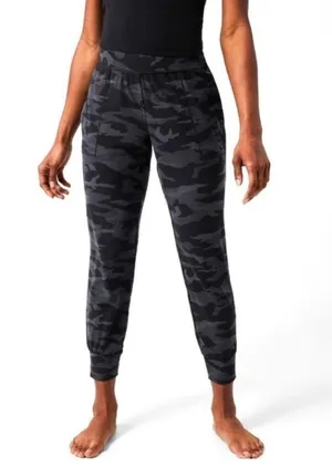 Athleta Salutation Camo Jogger Pants - Black and Grey size medium women's thumbnail 1