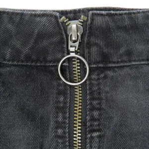 Free People We The Free Zip It Up Mini Skirt Black Denim Mini Jean Mini Skirt 28 thumbnail 8
