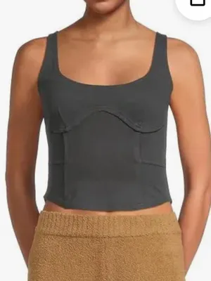 UGG Charcoal Grey Lennox Tank Top thumbnail 1