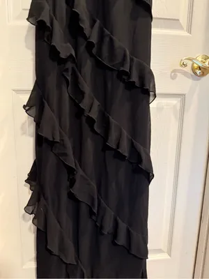 Petal & Pup Black Ruffle Maxi Dress thumbnail 6