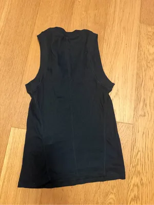 Free People Black Scoop Neck Tank thumbnail 2