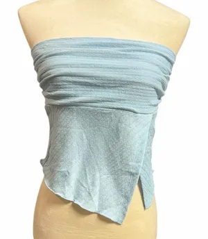 SHEIN  NWOT Sky Blue Strapless Top thumbnail 1