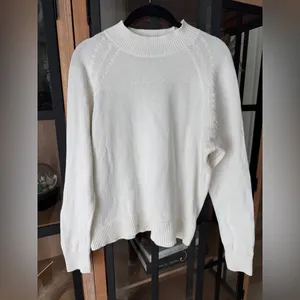 Quince 100% Organic Cotton Mock Neck Sweater crewneck ribbed top knit thumbnail 7