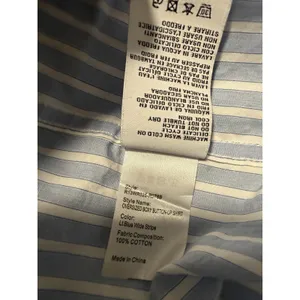 R13 Striped Button Up Shirt Blue White Dolman Oversized Boxy Top City Boy Preppy thumbnail 5
