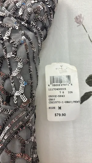 NWT  Floor Length Sequin Gown thumbnail 5