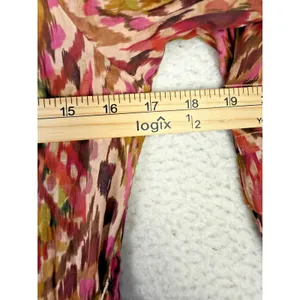 Dear John Dress Womens XS Geometric‎ Maxi 3/4 Sleeve Boho Tiered Layered thumbnail 5