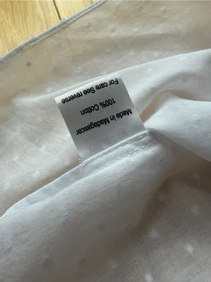 Hill House Home Athena Nap Dress White Swiss Dot Cotton Mini XS thumbnail 7