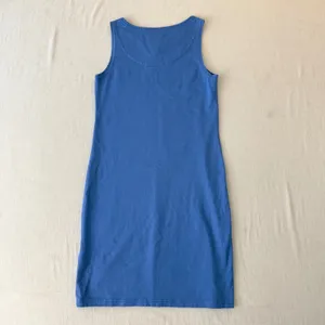Joules Riva Dress Womens 4 Blue Sleeveless Cotton‎ Shift Mini thumbnail 4