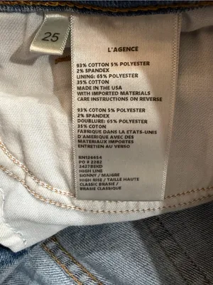 L'AGENCE High Line High Rise Skinny Distressed Jeans thumbnail 4