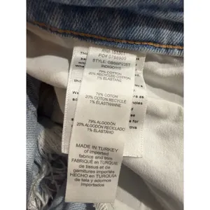 Good‎ American Distressed Denim Shorts Light Wash Button Fly Size 10 thumbnail 5