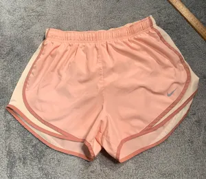 Nike Women's Pink Athletic Shorts dri-fit large thumbnail 1