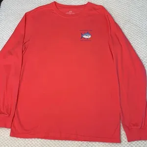 Peach Southern Tide The Shipjack long sleeve sz M ocean vacation comfy casual thumbnail 1