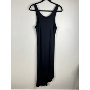 Michael Kors Black Asymmetric High-Low Maxi Tank Dress Small thumbnail 3